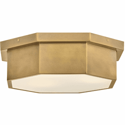 Hinkley 46993HB Facet Modern Heritage Brass Flush Mount Lighting