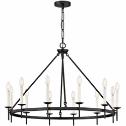 Hinkley 47476BK Copley Modern Black Chandelier Light