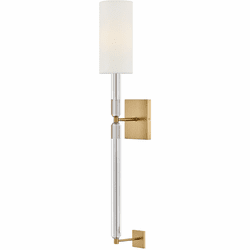 Hinkley 47610LCB Anika Contemporary Lacquered Brass Wall Light Sconce