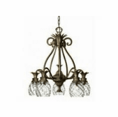 Hinkley 4885PZ Pearl Plantation 5 Light Down-Facing Tropical Chandelier