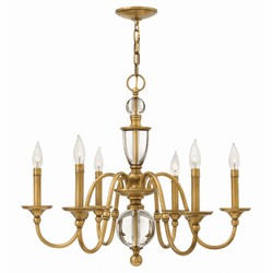 Hinkley 4956HB Eleanor Heritage Brass Chandelier Light