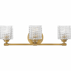 Hinkley 5043HB Elle Heritage Brass 3-Light Vanity Light Fixture