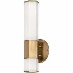 Hinkley 51150HB Facet Modern Heritage Brass LED Wall Lighting Sconce