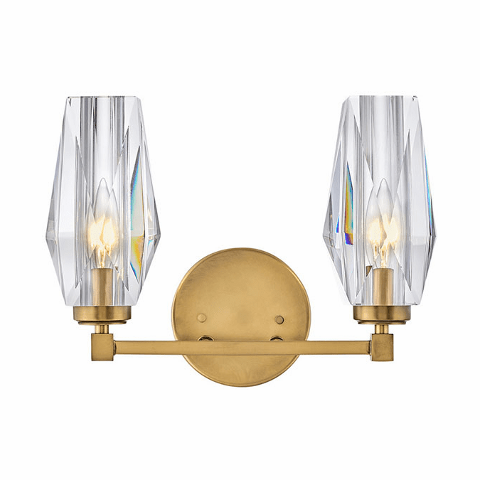 Hinkley 52482HB Ana Modern Heritage Brass LED 2-Light Bath Lighting Fixture