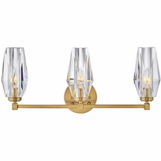 Hinkley 52483HB Ana Contemporary Heritage Brass LED 3-Light Bathroom Light Fixture