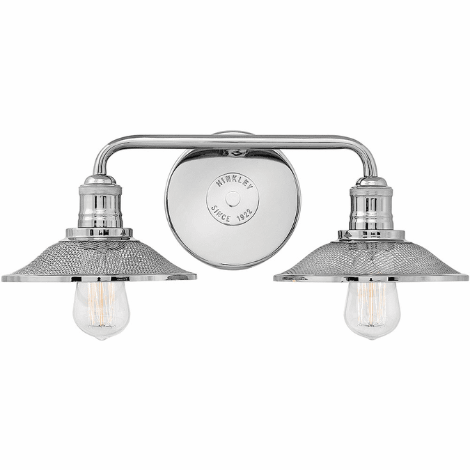 Hinkley 5292PN Rigby Modern Polished Nickel 2-Light Bath Lighting Fixture