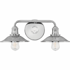 Hinkley 5292PN Rigby Modern Polished Nickel 2-Light Bath Lighting Fixture