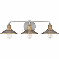 Hinkley 5293AN Rigby Contemporary Antique Nickel 3-Light Bathroom Light Fixture