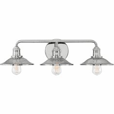 Hinkley 5293PN Rigby Modern Polished Nickel 3-Light Bathroom Vanity Lighting