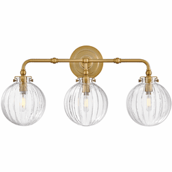 Hinkley 57413LCB Helene Contemporary Lacquered Brass LED 3-Light Bathroom Lighting