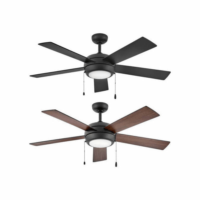 Hinkley 904052FMB-LIA Croft Contemporary Matte Black LED 52" Ceiling Fan