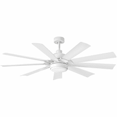 Hinkley 904260FWW-LWD Turbine Contemporary Chalk White LED 60" Ceiling Fan