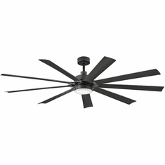 Hinkley 904280FBB-LWD Turbine Modern Matte Black LED 80" Home Ceiling Fan