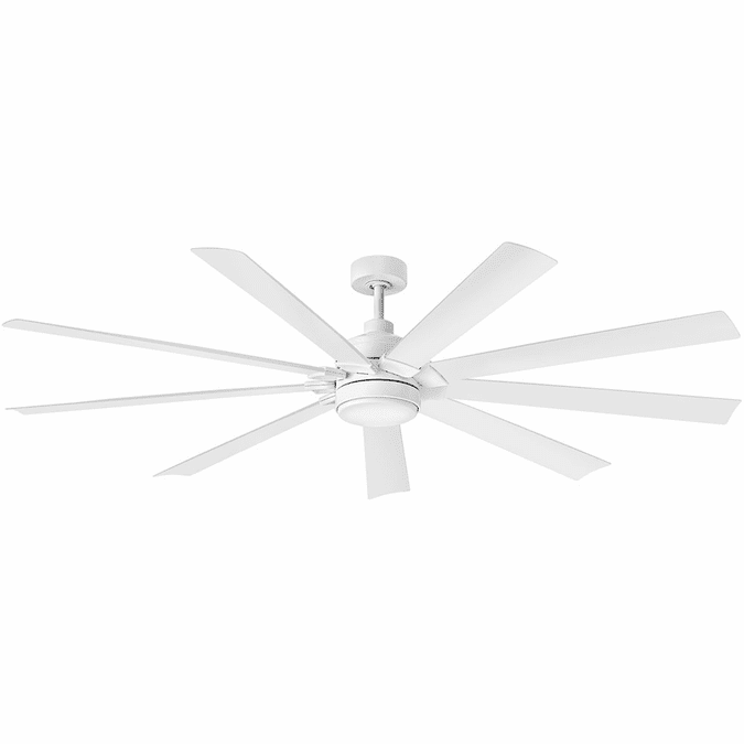 Hinkley 904280FWW-LWD Turbine Modern Chalk White LED 80" Home Ceiling Fan