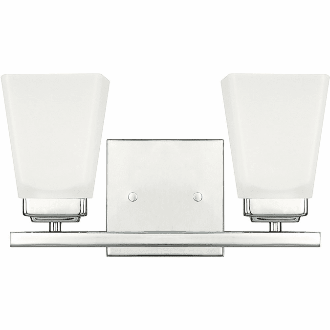 Home Place 114421PN334 Baxley Polished Nickel 2Light Bath Wall Sconce