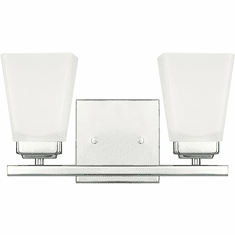 Home Place 114421PN-334 Baxley Polished Nickel 2-Light Bath Wall Sconce