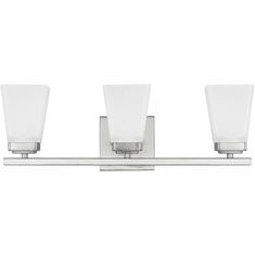 Home Place 114431BN-334 Baxley Brushed Nickel 3-Light Bathroom Light Sconce