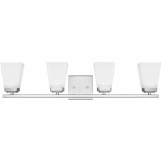 Home Place 114441BN-334 Baxley Brushed Nickel 4-Light Bath Lighting Sconce