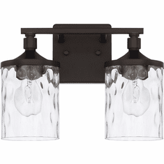 Home Place 128821BZ-451 Colton Contemporary Bronze 2-Light Bathroom Light