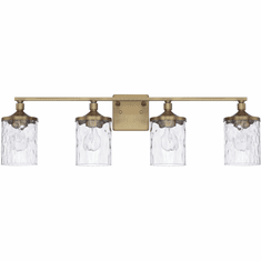Home Place 128841AD-451 Colton Contemporary Aged Brass 4-Light Vanity Lighting