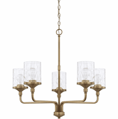 Home Place 428851AD-451 Colton Modern Aged Brass Chandelier Light