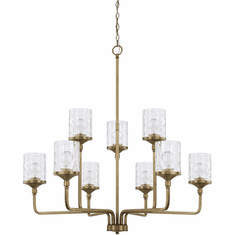 Home Place 428891AD-451 Colton Modern Aged Brass Chandelier Lamp
