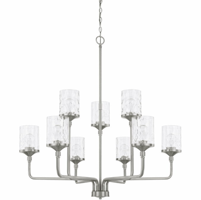 Home Place 428891BN451 Colton Modern Brushed Nickel Chandelier Light