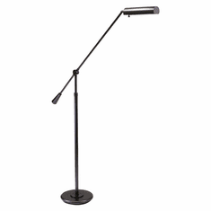 House of Troy FL10-MB Grand Piano Mahogany Bronze Adjustable Height Transitional Floor Lamp Light