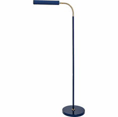 House of Troy FN100-NB/SB Fusion Modern Navy Blue with Satin Brass Floor Lamp