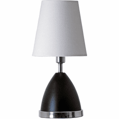 House of Troy GEO210 Geo Modern Black Matte and Chrome Lighting Table Lamp