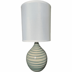 House of Troy GS201-EW Scatchard Emerald Wave Table Light