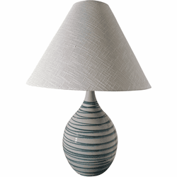 House of Troy GS300-EW Scatchard Emerald Wave Table Lamp