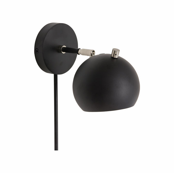 House of Troy OR775-BLKSN Orwell Contemporary Black and Satin Nickel LED Wall Swing Arm Lamp