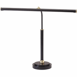 House of Troy PLED100-617 Piano / Desk Contemporary Black and Brass LED Piano Lamp