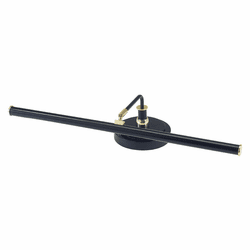 House of Troy PLED101-617 Piano/Desk Transitional 5 Inch Wide Black & Brass Piano Light