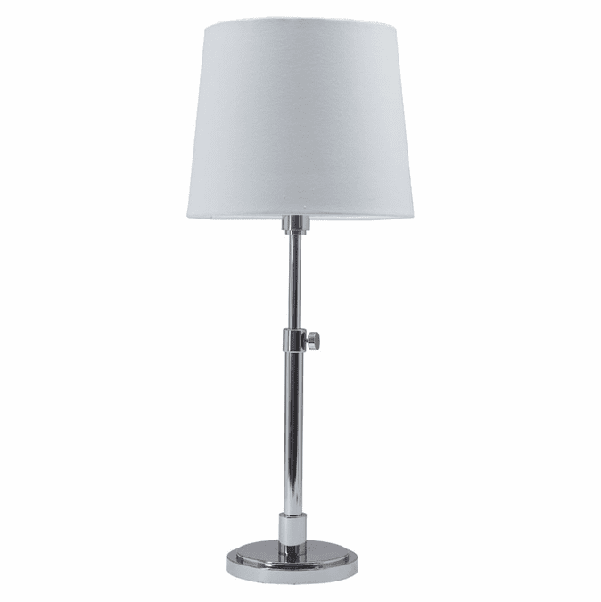 House of Troy TH750-PN Townhouse Adjustable 23 to 28 Inch Tall Polished Nickel Table Top Lamp