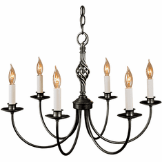 Hubbardton Forge 108060 Twist Basket 6-Light Candelabra Chandelier