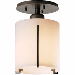 Hubbardton Forge 123775 Exos Round Small Semi-Flush Ceiling Light