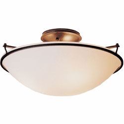 Hubbardton Forge 124304 Plain Semi-Flush Large Ceiling Light
