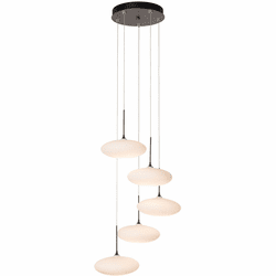Hubbardton Forge 131146 Clouds LED Round Multi Pendant Lighting