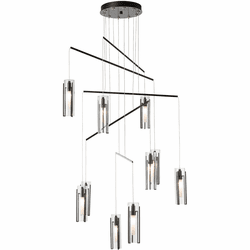 Hubbardton Forge 131154 Exos LED Round Multi Pendant Hanging Light