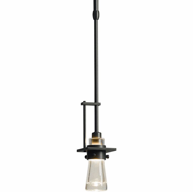 Hubbardton Forge 187100 Erlenmeyer Adjustable Stem Thick Glass Cone Pendant Light