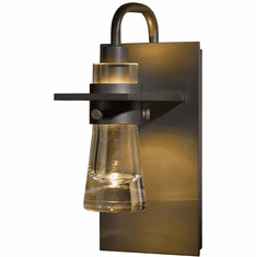 Hubbardton Forge 207710 Erlenmeyer 9.4 Inch Tall Thick Glass Cone Wall Sconce