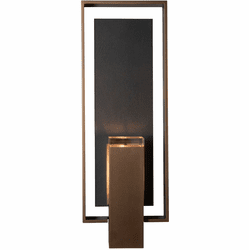 Hubbardton Forge 302664 Shadow Box Large with Slate Outdoor Wall Sconce Lighting