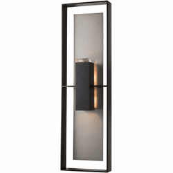 Hubbardton Forge 302667 Shadow Box Tall Outdoor Wall Sconce Lighting