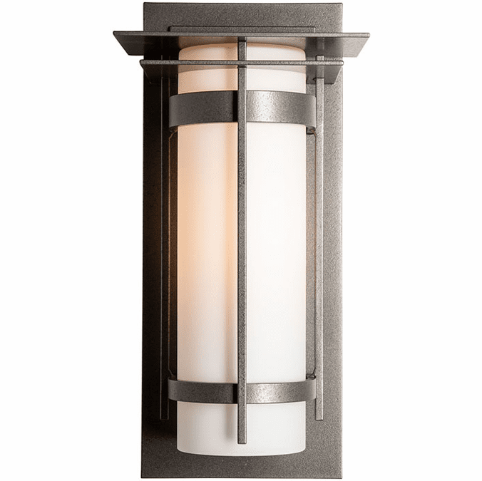 Hubbardton Forge 305993 Banded Outdoor Medium Top Plate Sconce