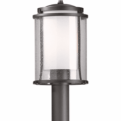 Hubbardton Forge 345610 Meridian 14 Inch Tall Outdoor Lamp Post Light