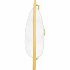 Hudson Valley 1170-AGB/WP Ithaca Contemporary Aged Brass / White Plaster LED Wall Lighting Sconce