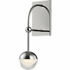 Hudson Valley 1221-PN Boca Contemporary Polished Nickel LED Wall Lighting Sconce