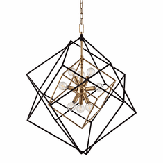 Hudson Valley 1222-AGB Roundout Contemporary Aged Brass Foyer Lighting